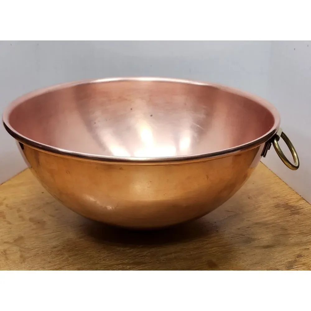 Vintage‎ Unbranded Copper Mixing Bowl 8.5